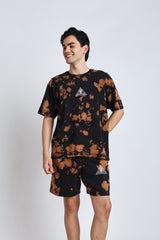 BLACK BROWN SPLATTER CO-ORD SET