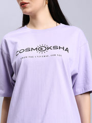 Women's Lavender Over-sized tee