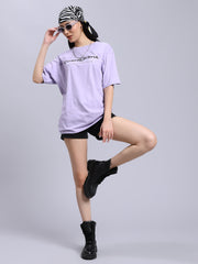 Women's Lavender Over-sized tee