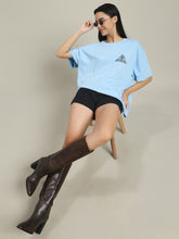 Borrowtime Baby Blue Women T-shirt