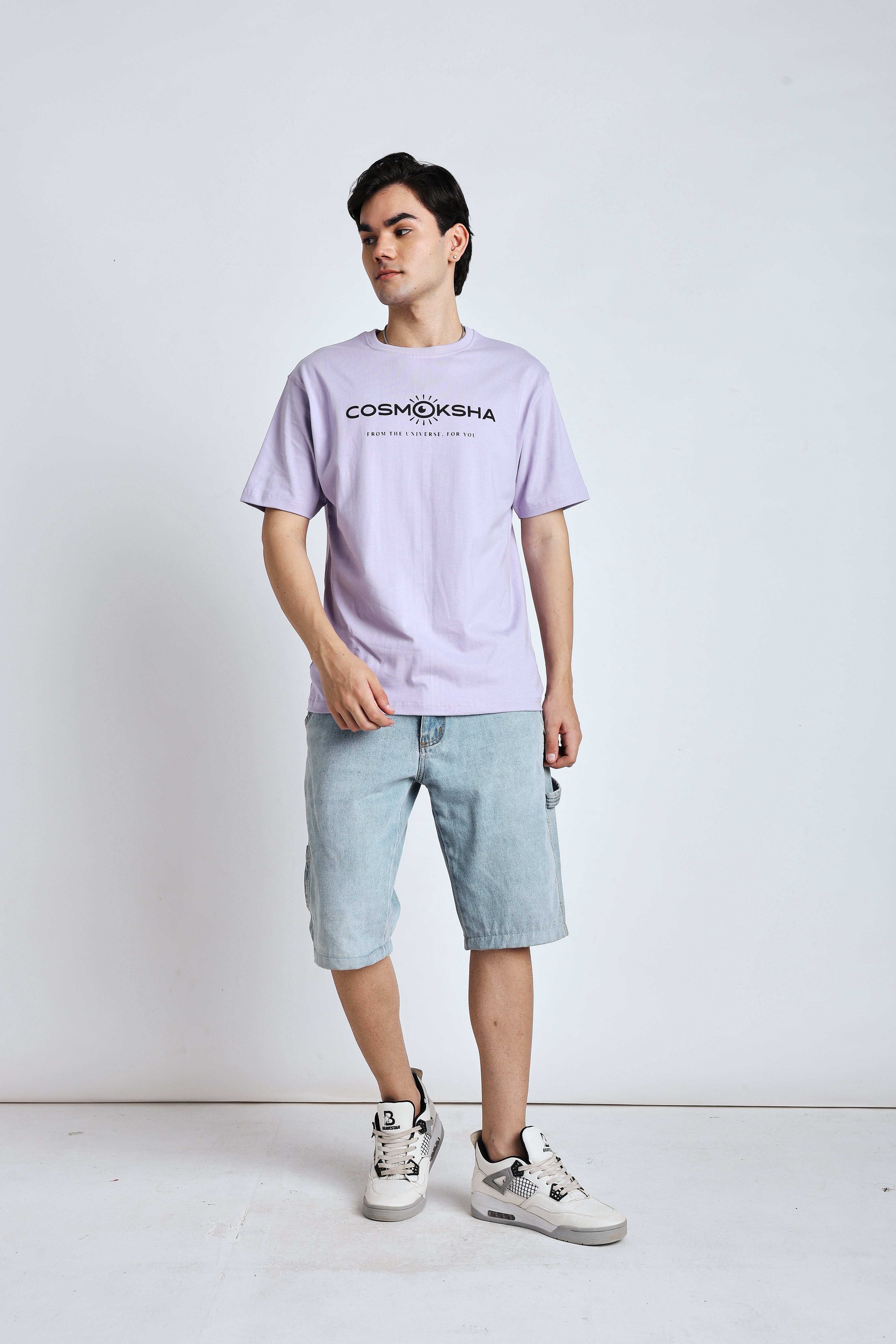 Men's Lavender Over-sized tee