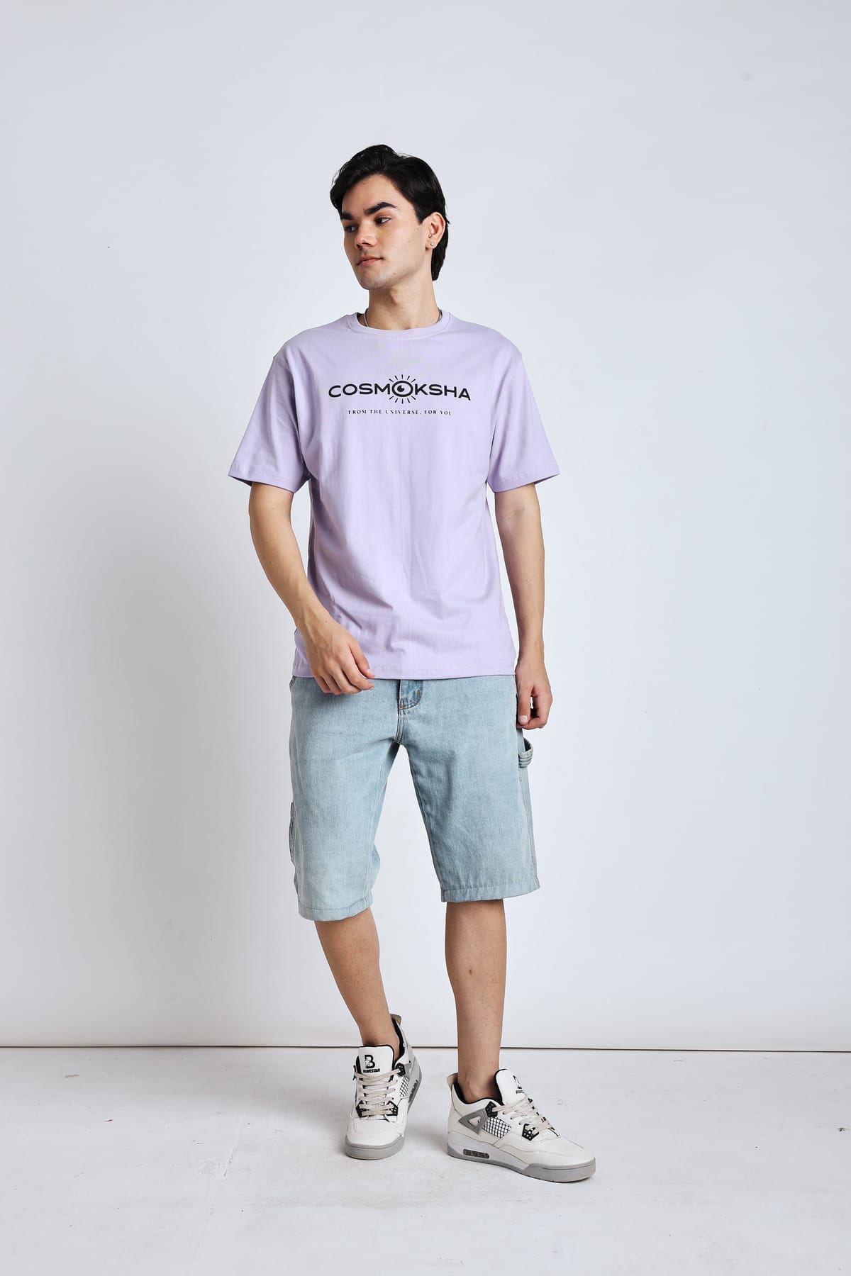 Men's Lavender Over-sized tee