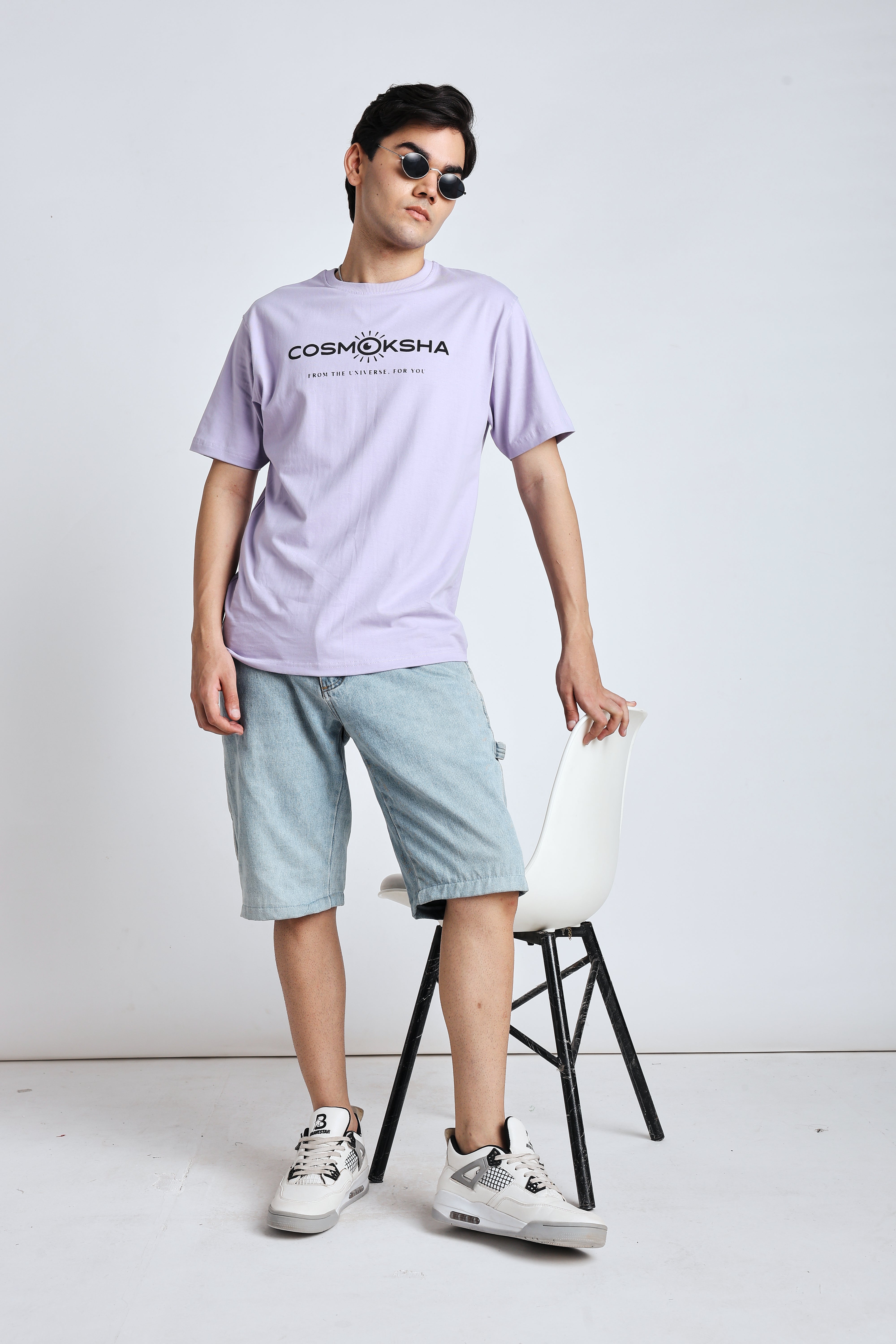 Men's Lavender Over-sized tee