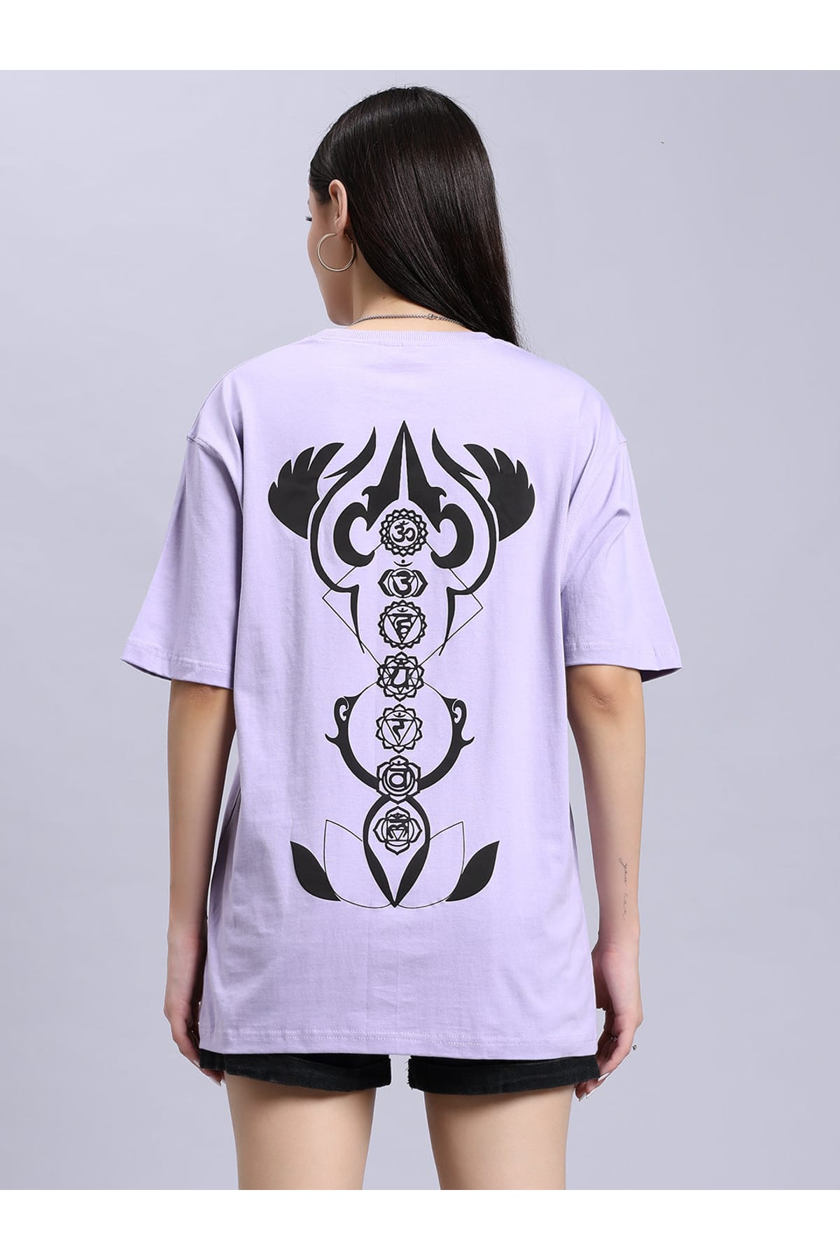 Women's Lavender Over-sized tee