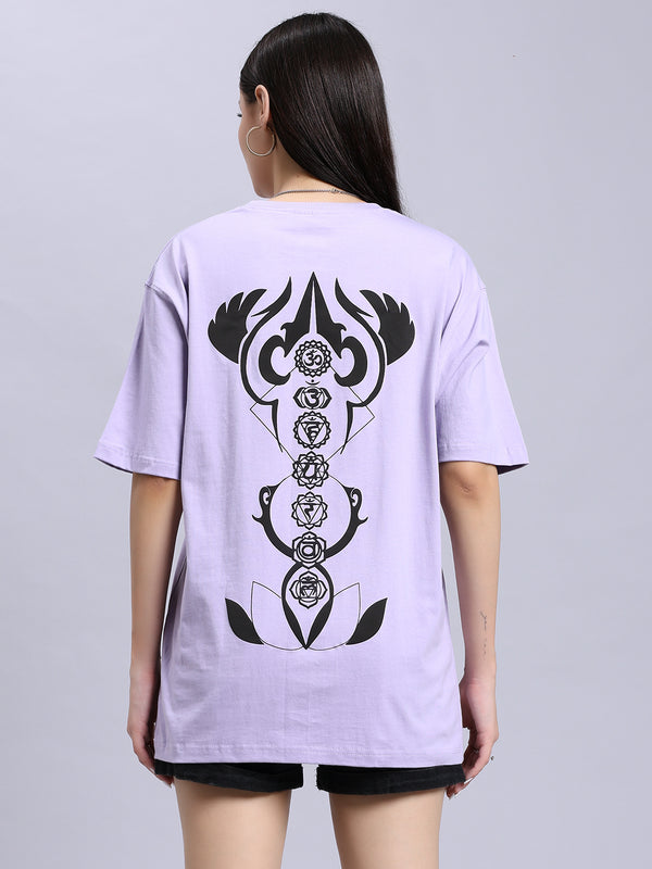 Women's Lavender Over-sized tee
