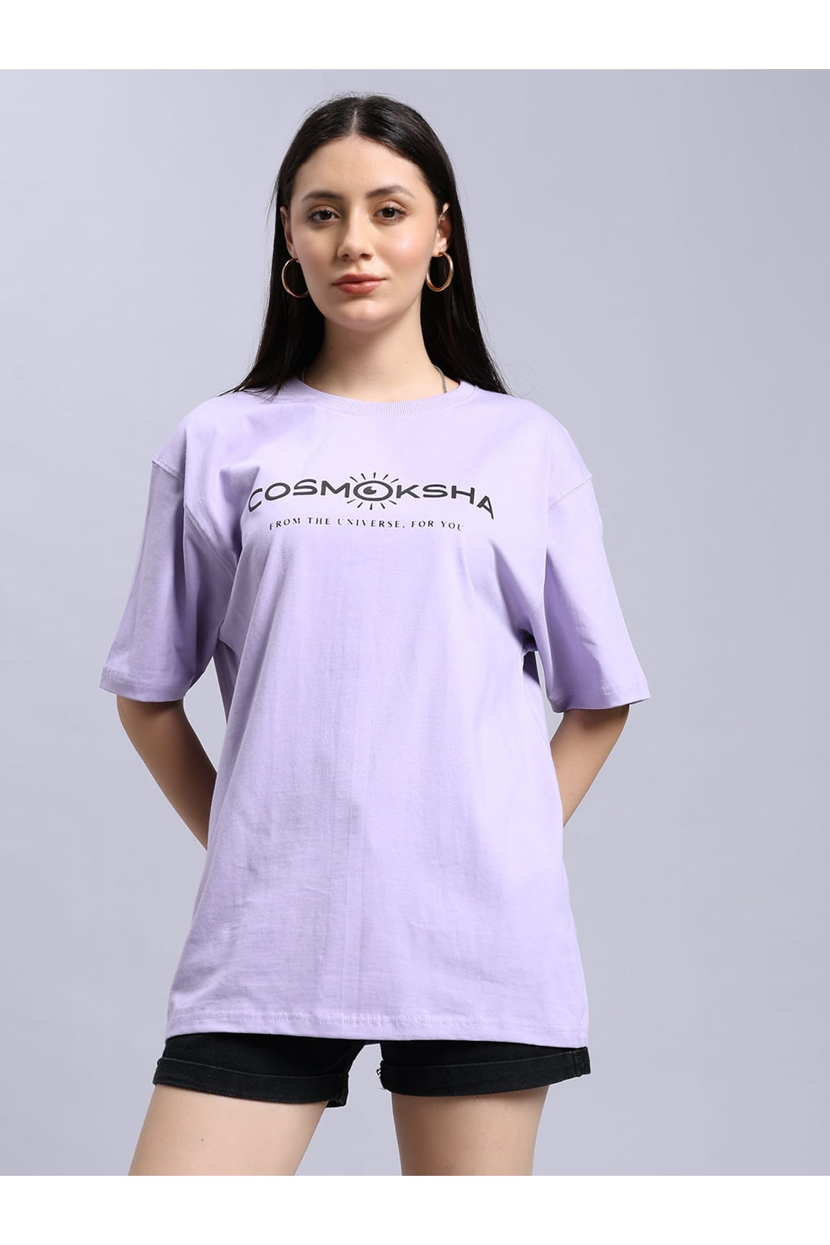 Women's Lavender Over-sized tee