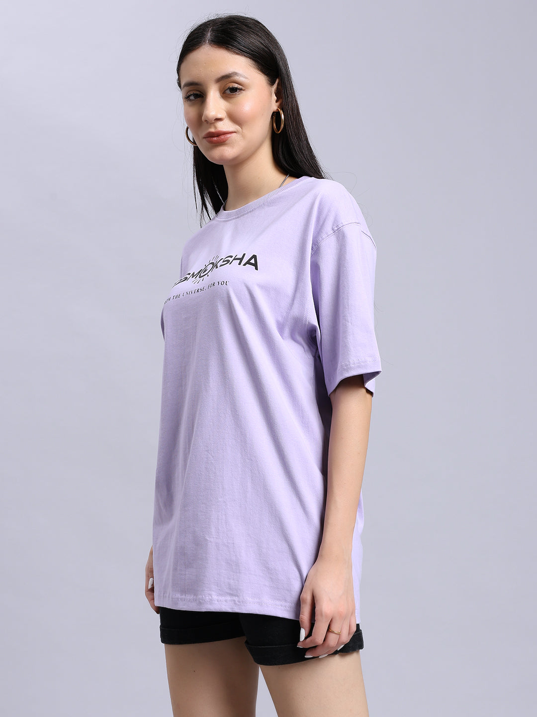 Women's Lavender Over-sized tee