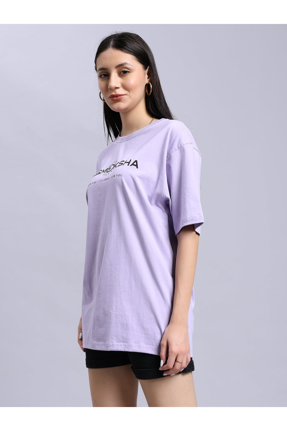 Women's Lavender Over-sized tee