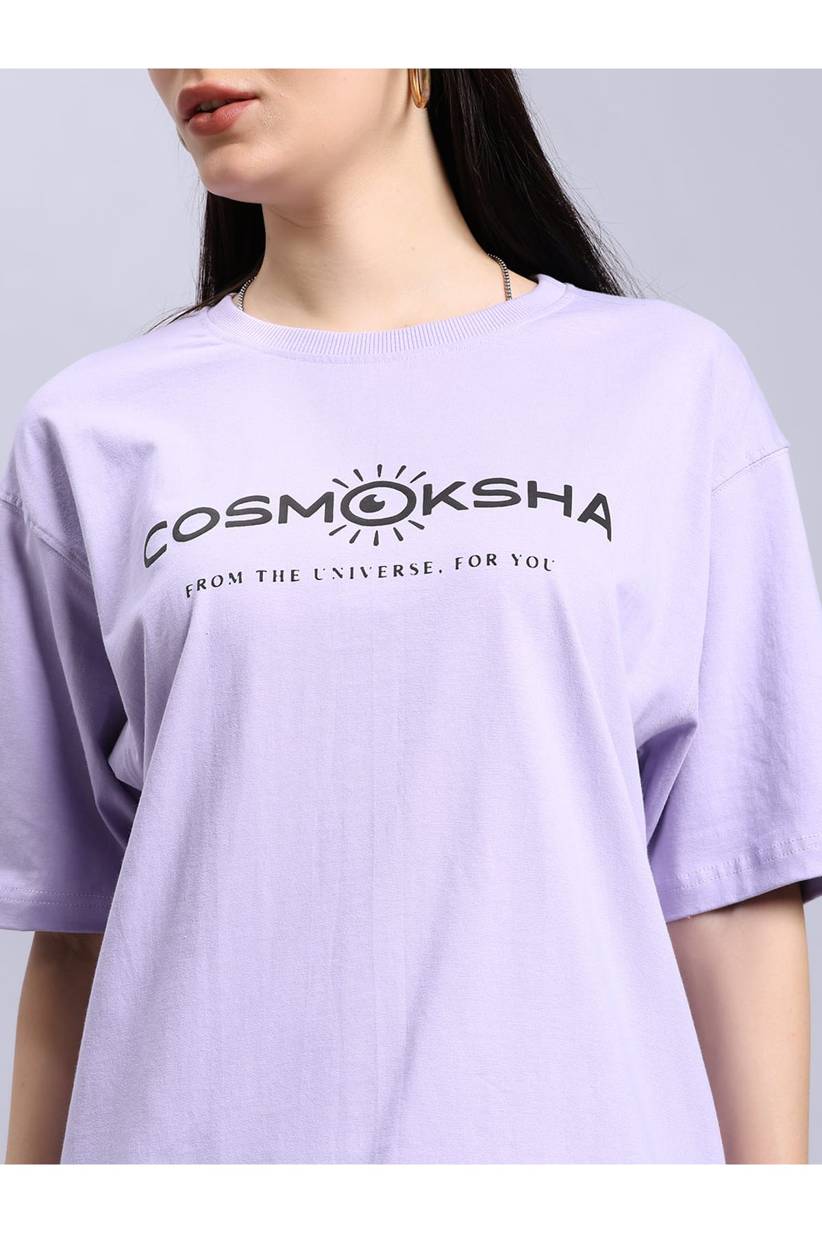 Women's Lavender Over-sized tee