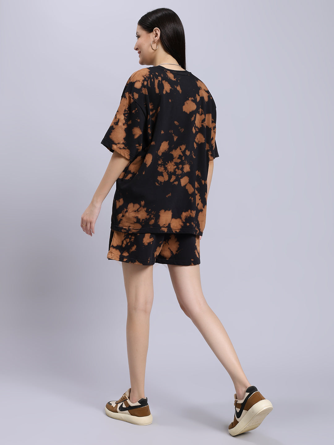 Black brown spaltter Women's co-ord set