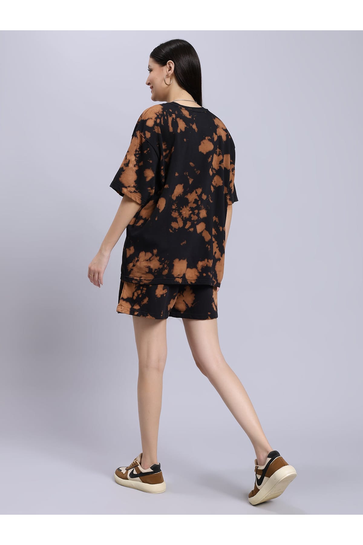 Black brown spaltter Women's co-ord set