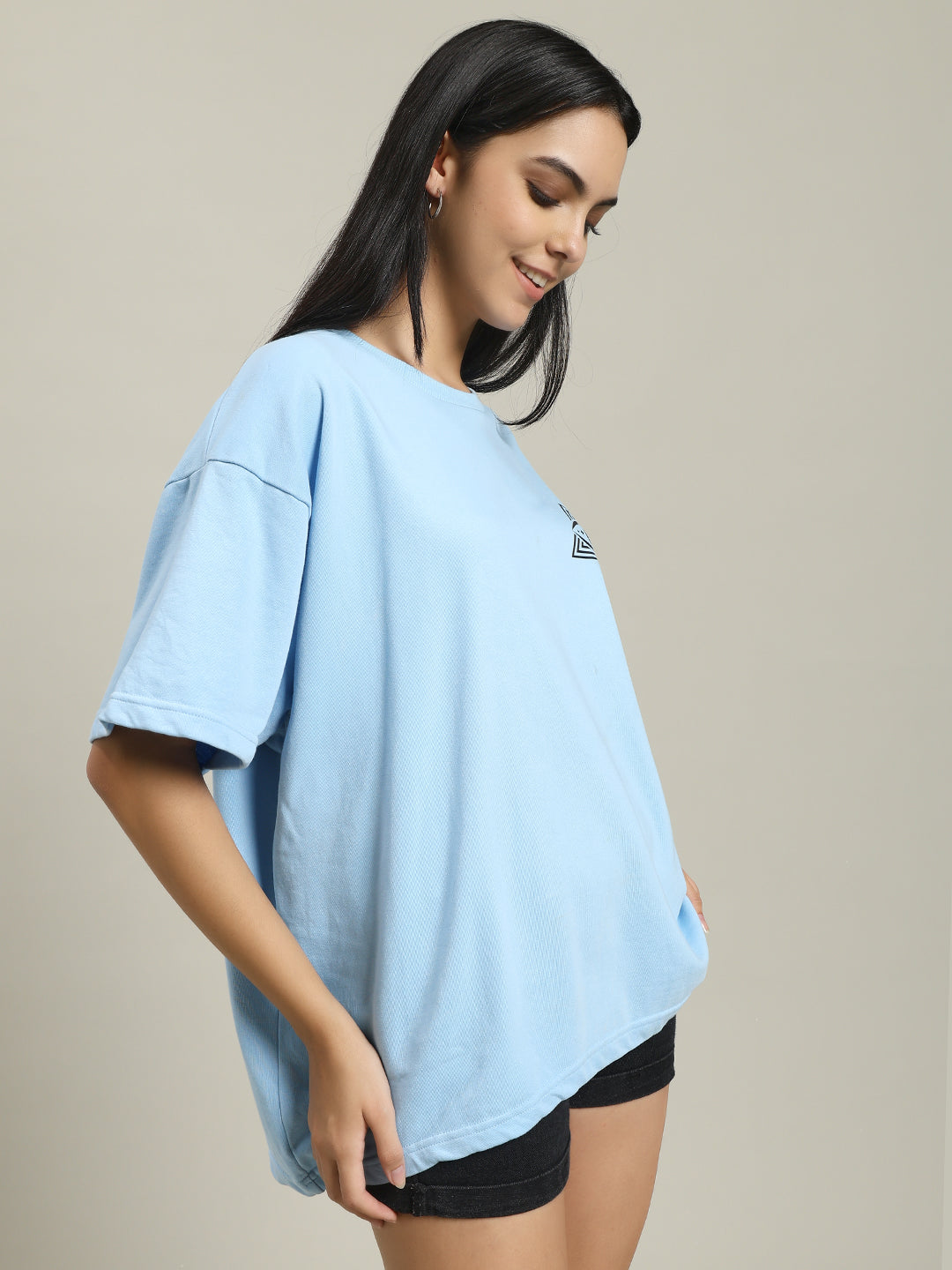 Borrowtime Baby Blue Women T-shirt
