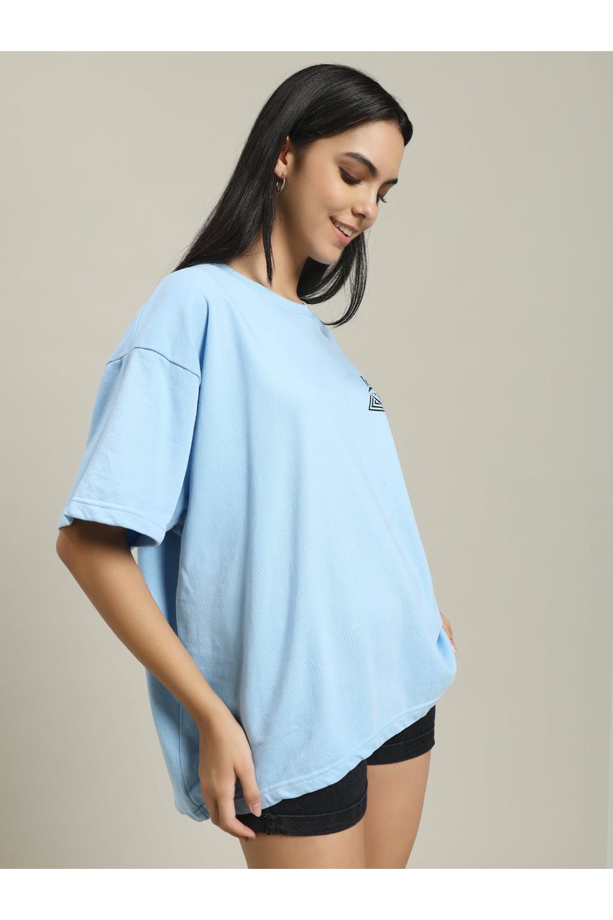 Borrowtime Baby Blue Women T-shirt