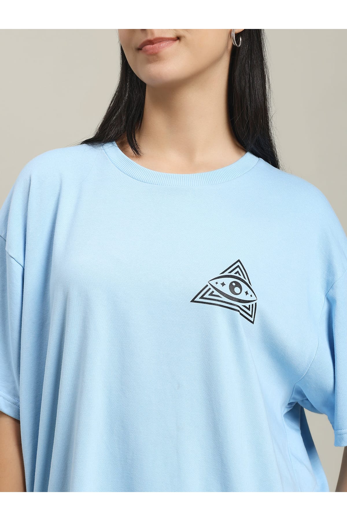 Borrowtime Baby Blue Women T-shirt