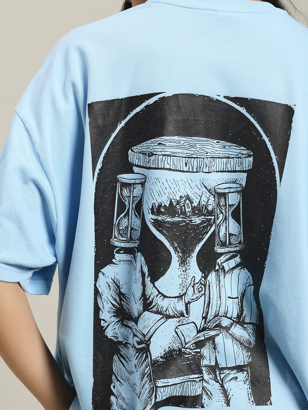 Borrowtime Baby Blue Women T-shirt