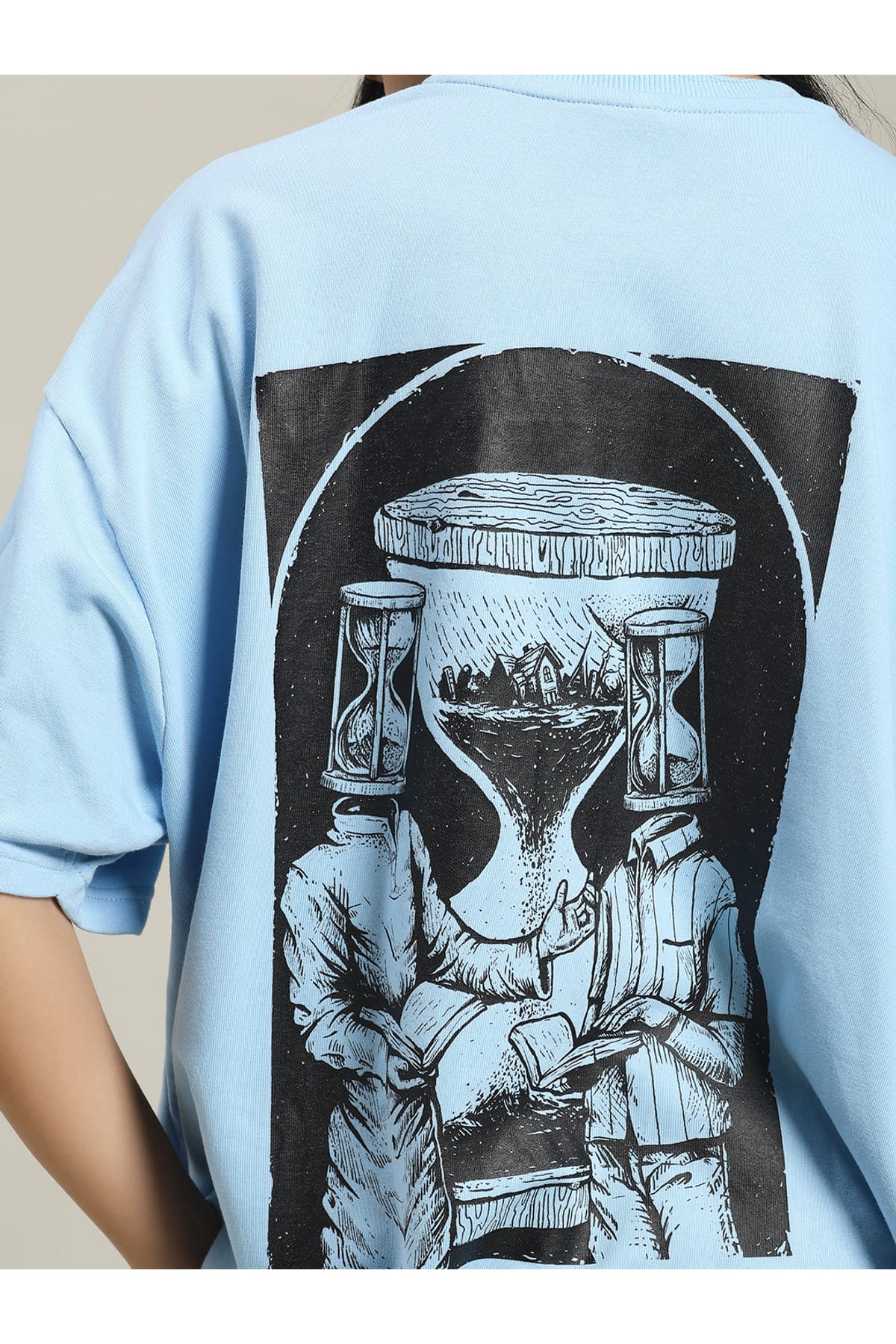 Borrowtime Baby Blue Women T-shirt