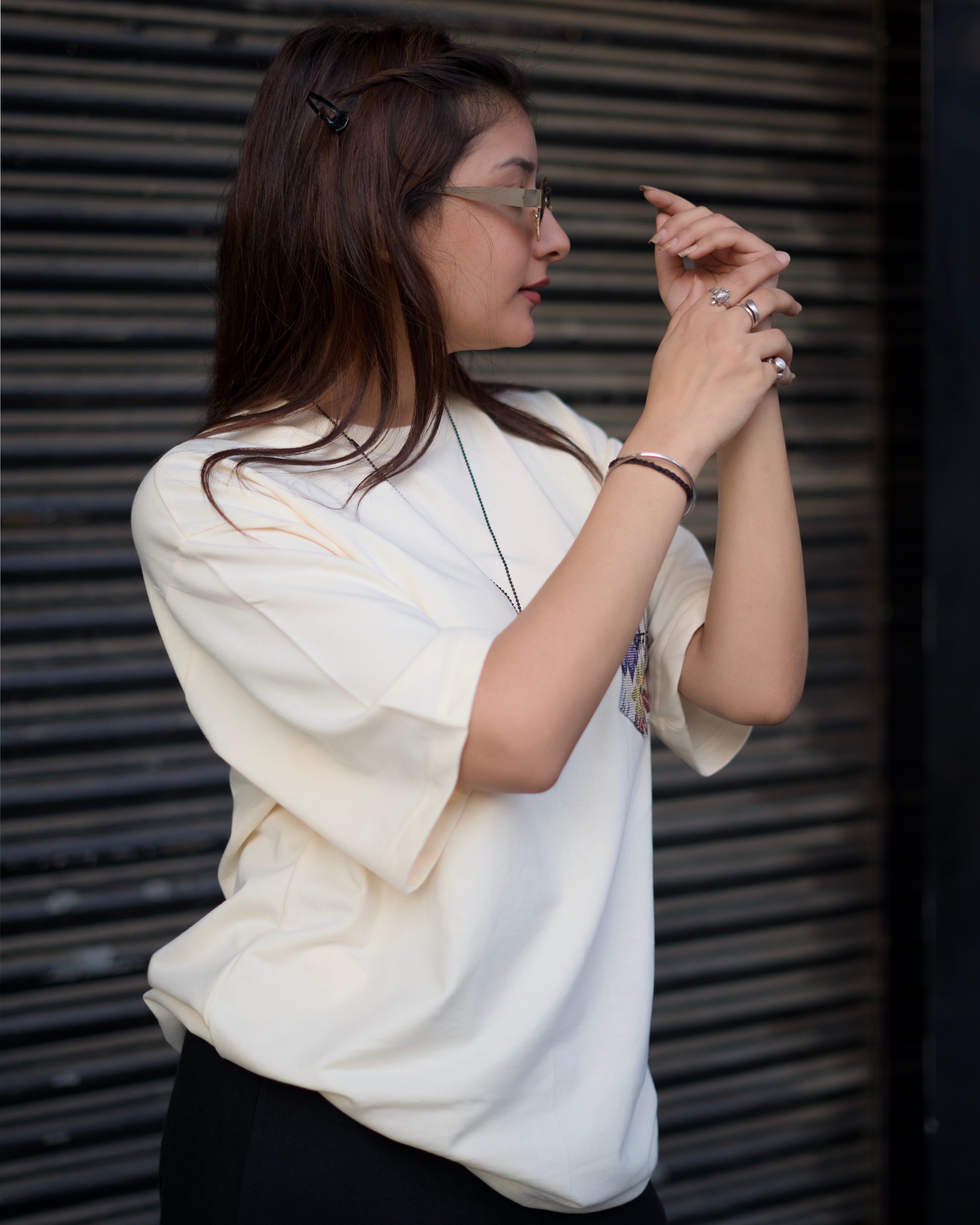 INNER BLOOM™ IVORY WHITE T-SHIRT