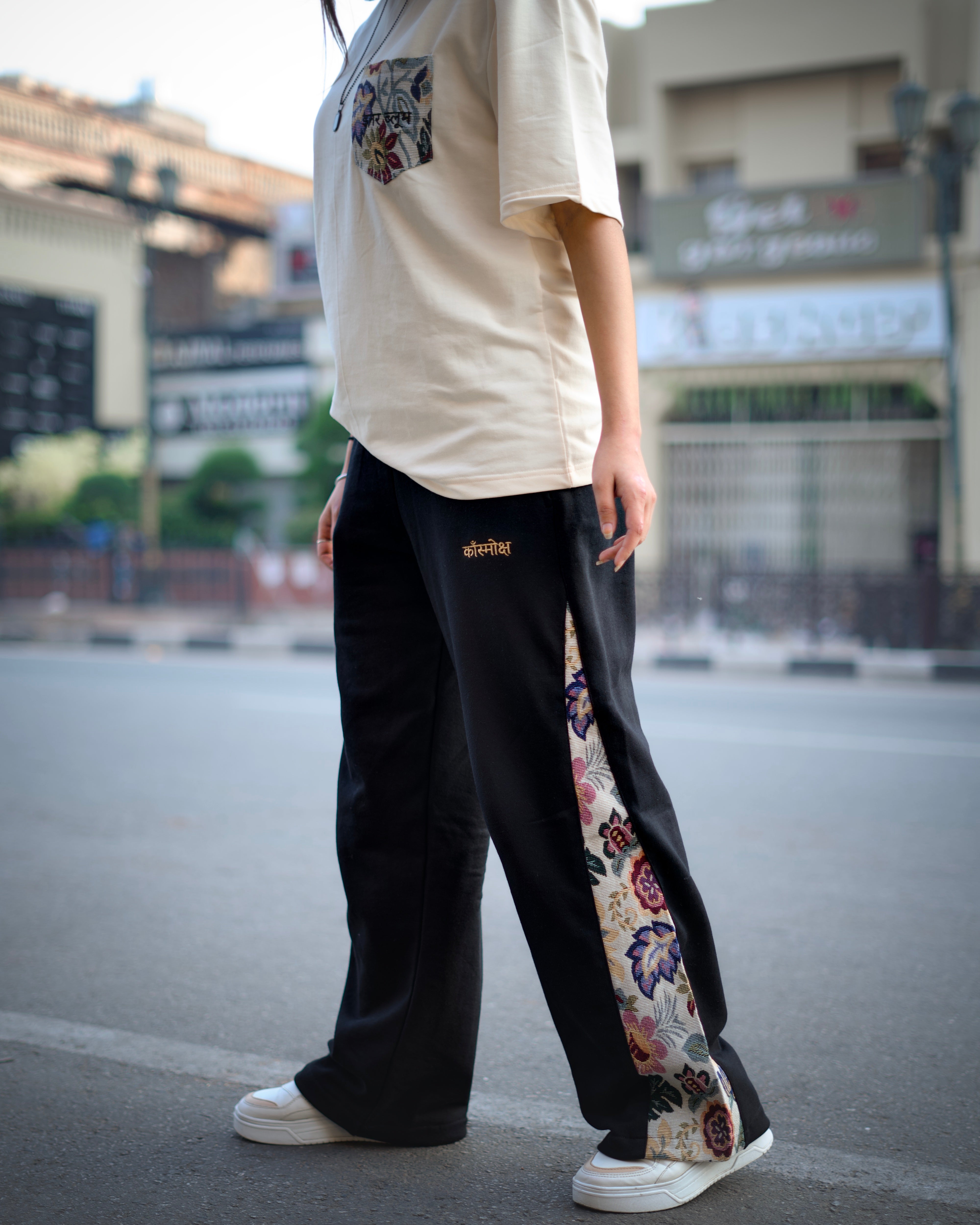 INNER BLOOM — BLACK OBSIDIAN STUDIO PANTS