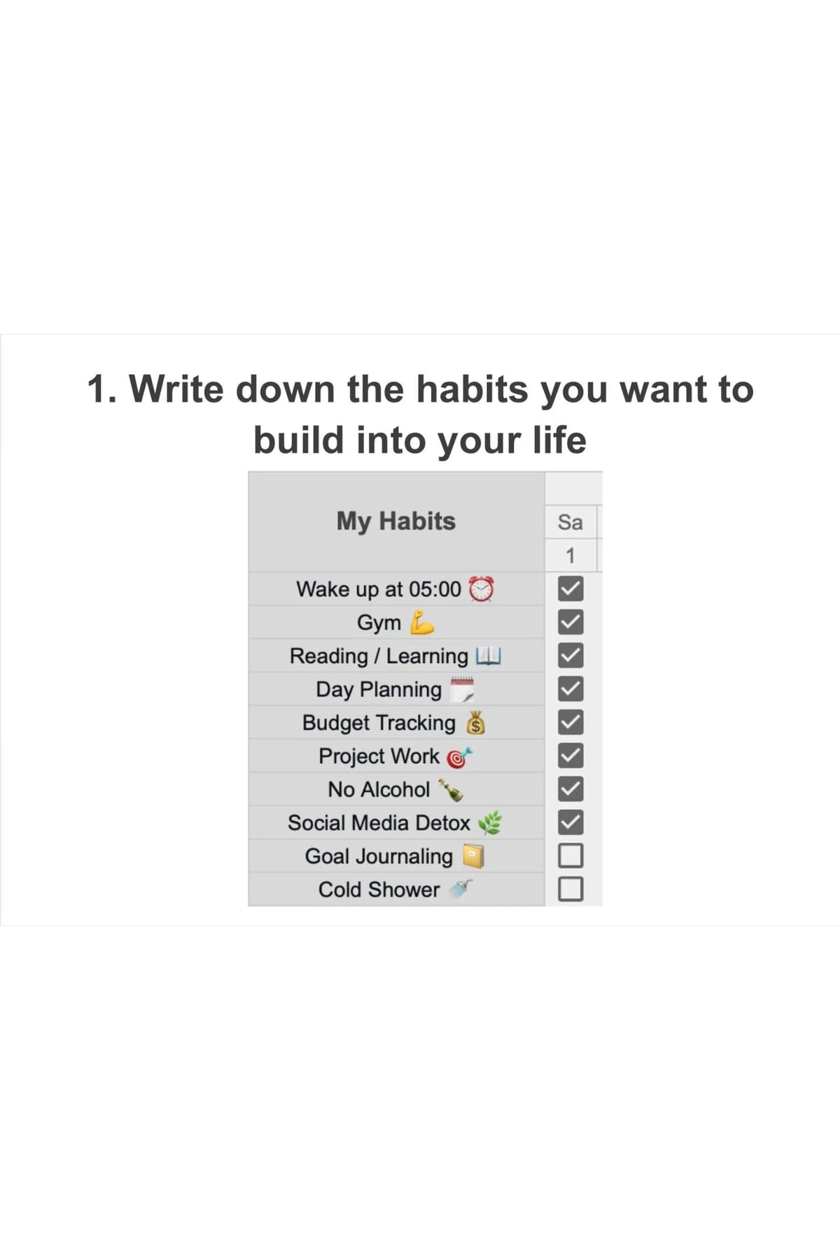 Cosmoksha – Monthly Habit Tracker